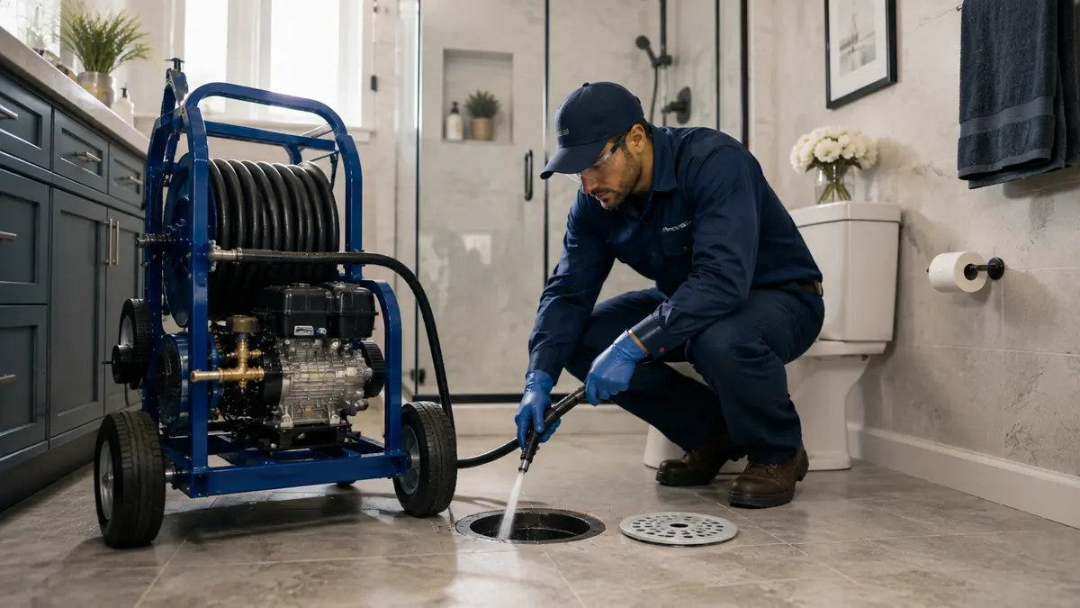 Bathroom Drain Hydro Jetting in Lemoore