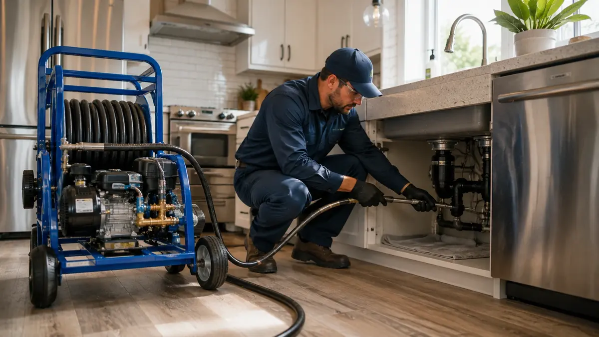 Kitchen Drain Hydro Jetting in Lemoore