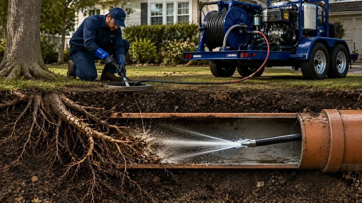 Tree Root Removal with Hydro Jetting in Lemoore